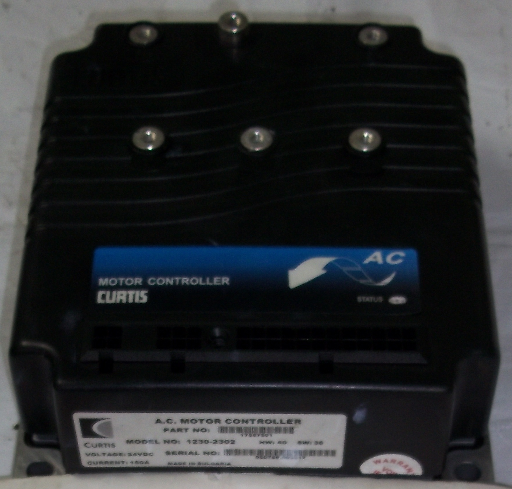 JESS Repair CURTIS CURTIS AC MOTOR CONTROLLER (1230.2302) 1230.2302
