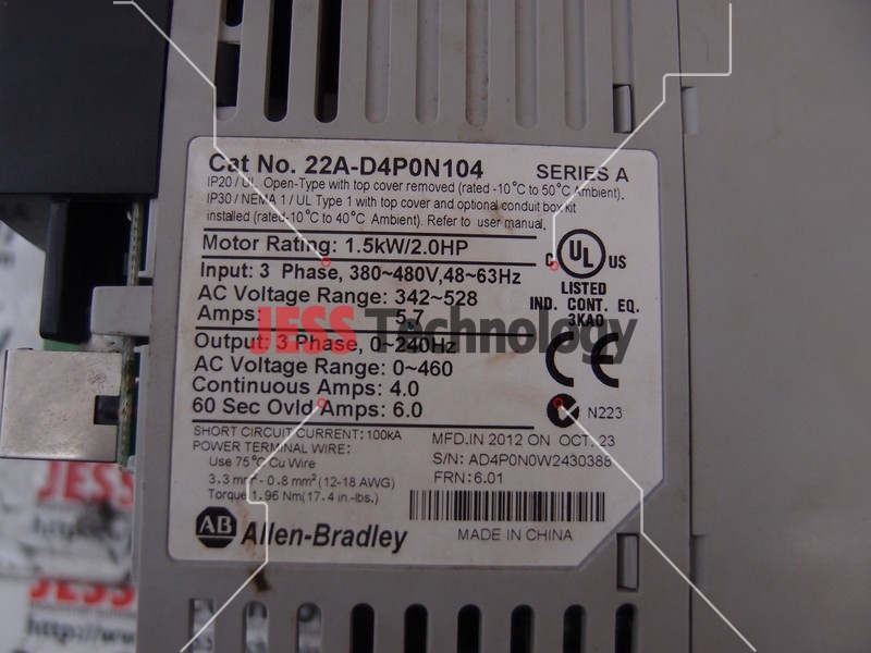 Image #4 of Repair INVERTER SV1101S5-4NDB ALLEN BRADLEY INVERTER in Malaysia, Singapore, Thailand, Indonesia