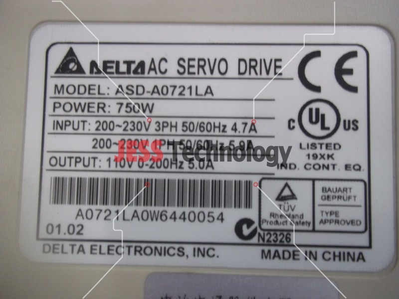 Image #3 of Repair DELTA ASD-A0721LA DELTA AC SERVO DRIVER in Malaysia, Singapore, Thailand, Indonesia