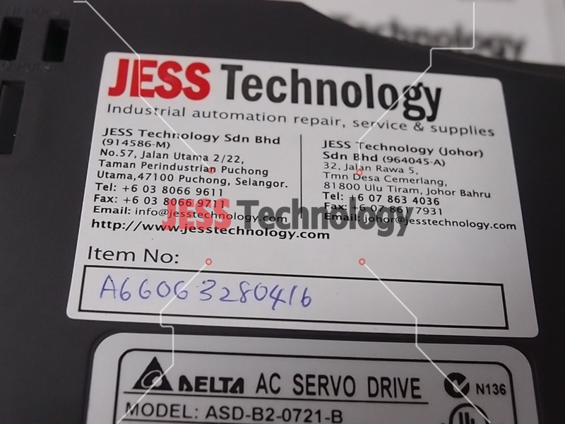 Image #2 of Repair DELTA ASD-B2-0721-B DELTA AC SERVO DRIVE in Malaysia, Singapore, Thailand, Indonesia