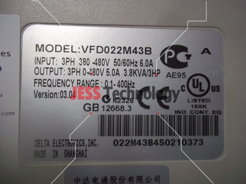 Image #1 of Repair DELTA VFD022M43B DELTA VFD-M INVERTER (2.2KW) in Malaysia, Singapore, Thailand, Indonesia