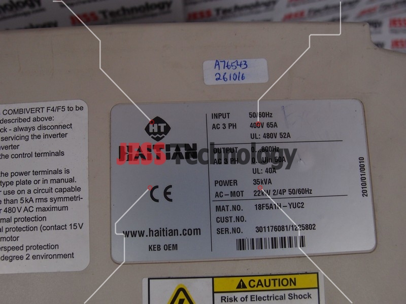 Image #1 of Repair KEB 18F5A1H-YUC2 KEB HAITIAN INVERTER in Malaysia, Singapore, Thailand, Indonesia