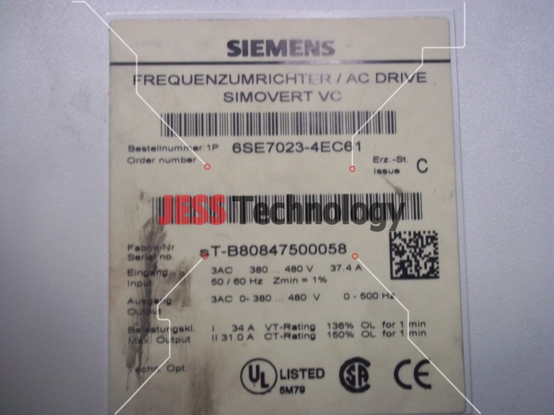 Image #3 of Repair SIEMENS 6 SC7023-4EC61 SIEMENS FREQUENZUMRICHTER INVERTER in Malaysia, Singapore, Thailand, Indonesia