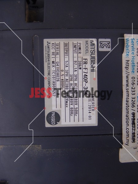 Image #2 of Repair MITSUBISHI FR-F740P-30K MITSUBISHI INVERTER in Malaysia, Singapore, Thailand, Indonesia