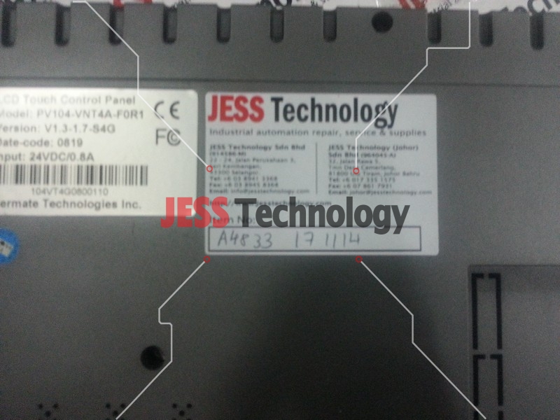 Image #3 of Repair PANELVISA PV104-VNT4A-FOR1 PANELVISA LCD TOUCH SCREEN PANEL in Malaysia, Singapore, Thailand, Indonesia