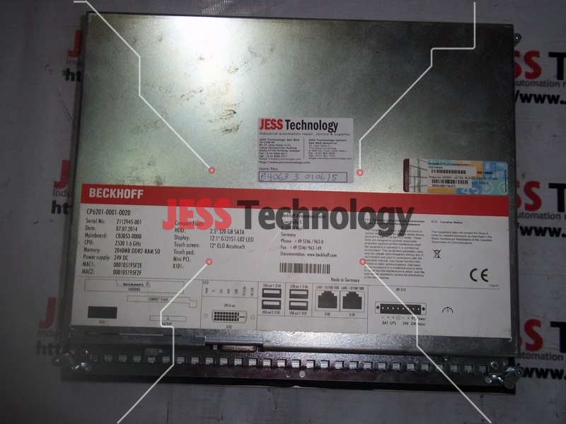 Image #2 of Repair BECKHOLF CP6201-0001-0020 SCREEN-BECKHOLF in Malaysia, Singapore, Thailand, Indonesia