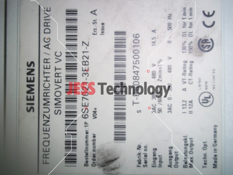 Image #3 of Repair SIEMENS 6SE7021-SE1321-2 SIEMENS AC DRIVE SIMOVERT in Malaysia, Singapore, Thailand, Indonesia