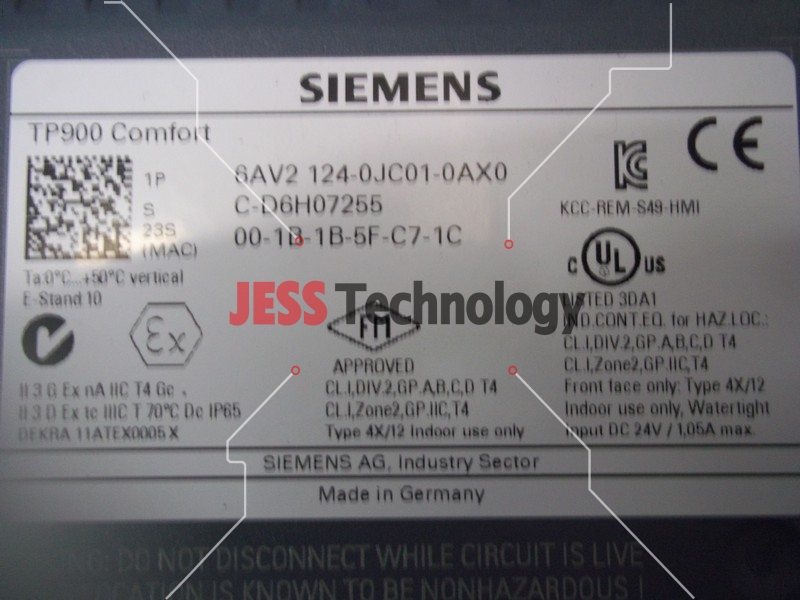 Image #1 of Repair SIEMENS 6AV2124-0JC01-0AX0 SIEMENS HMI in Malaysia, Singapore, Thailand, Indonesia