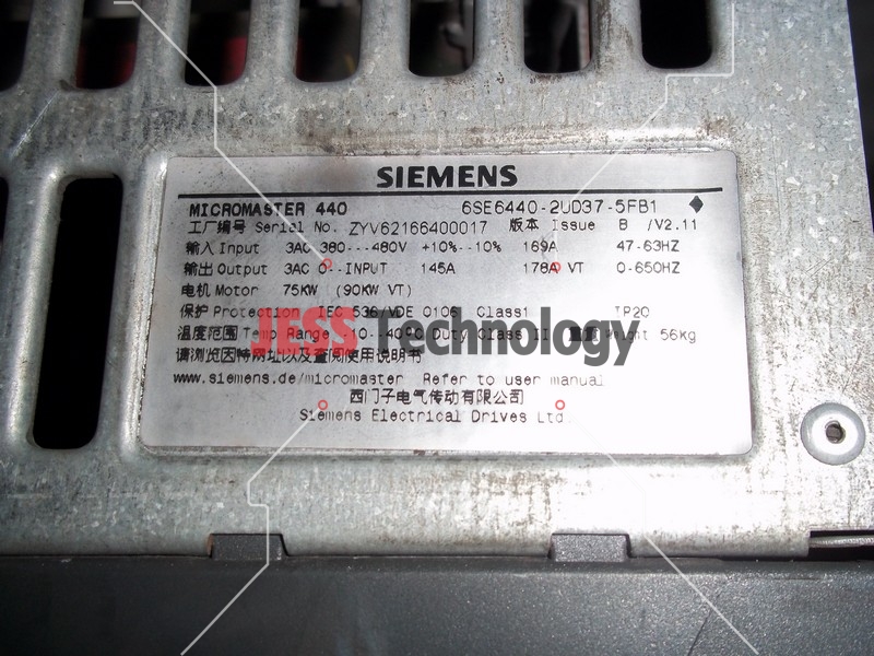 Image #4 of Repair 6SE6440-2UD37-5FB1 SIEMENS SIEMENS MICROMASTER 440 (6SE6440-2UD37-57B1) in Malaysia, Singapore, Thailand, Indonesia