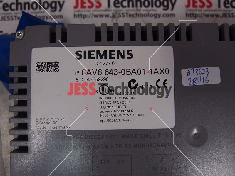 Image #2 of Repair SIEMENS 6AV6643-0BA01-1AX0 SIEMENS OP277 6'' PANEL in Malaysia, Singapore, Thailand, Indonesia