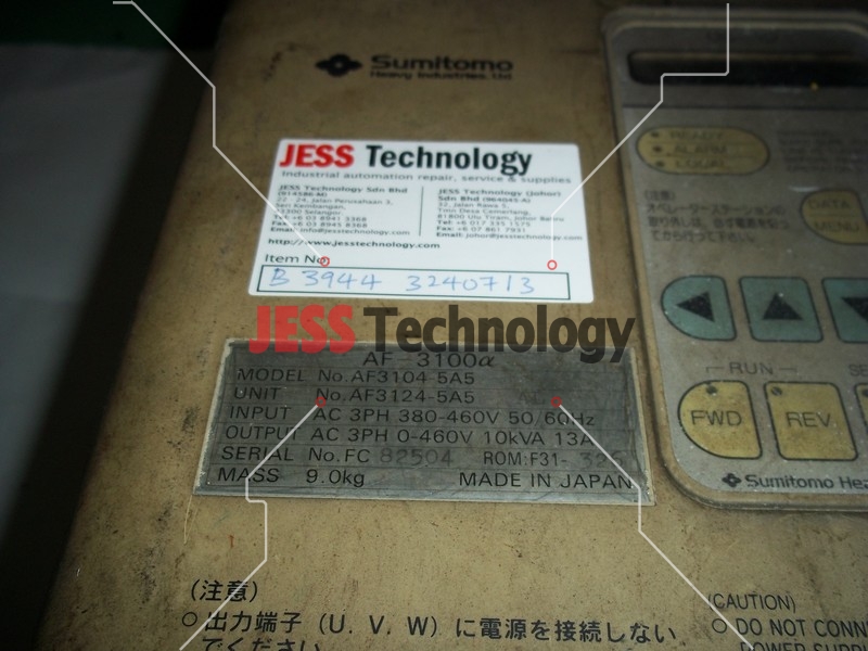 Image #3 of Repair AF3104-5A5 SUMITOMO SUMITOMO AC DRIVE (AF3104-5A5) in Malaysia, Singapore, Thailand, Indonesia