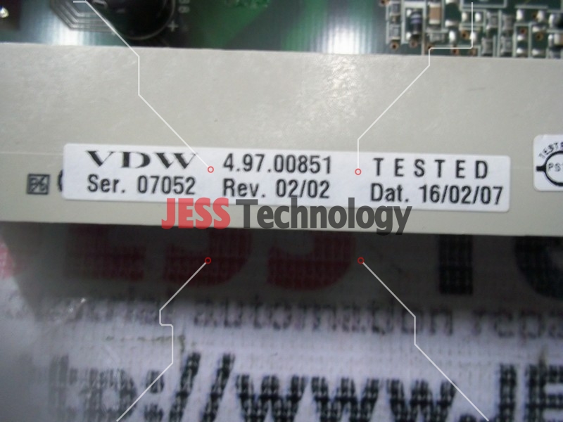 Image #2 of Repair VAN 4.97.00851 VAN DE WIELE PCB BOARD in Malaysia, Singapore, Thailand, Indonesia