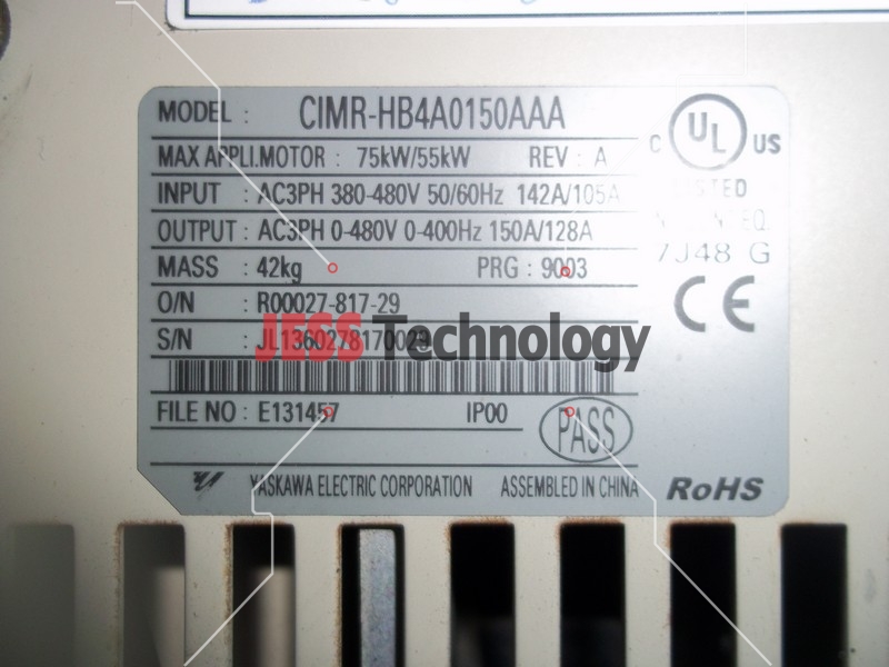 Image #1 of Repair YASKAWA CIMR-HB4A0150AAA YASKAWA H1000 INVERTER in Malaysia, Singapore, Thailand, Indonesia