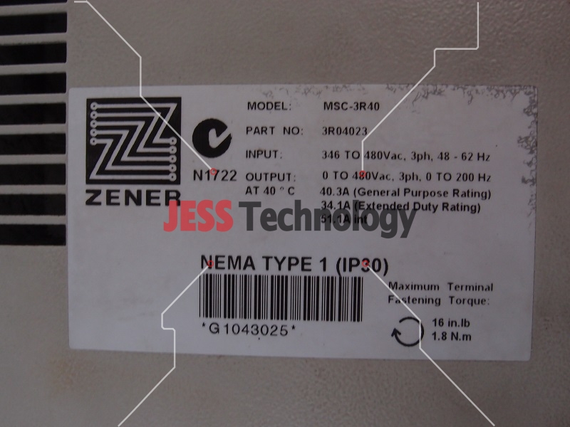 Image #3 of Repair ZENER MSC-3R40 ZENER NEMA TYPE 1 INVERTER in Malaysia, Singapore, Thailand, Indonesia
