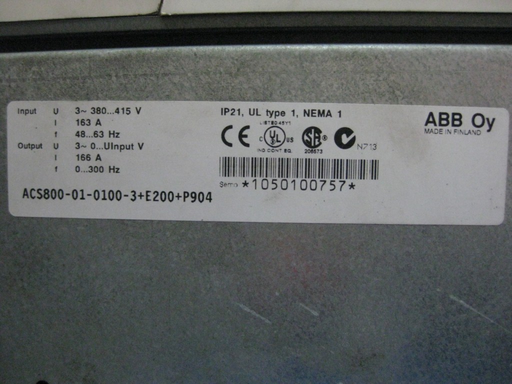 Image #1 of Repair ABB ACS800-01-0010-3+E200+P904 INVERTER in Malaysia, Singapore, Thailand, Indonesia