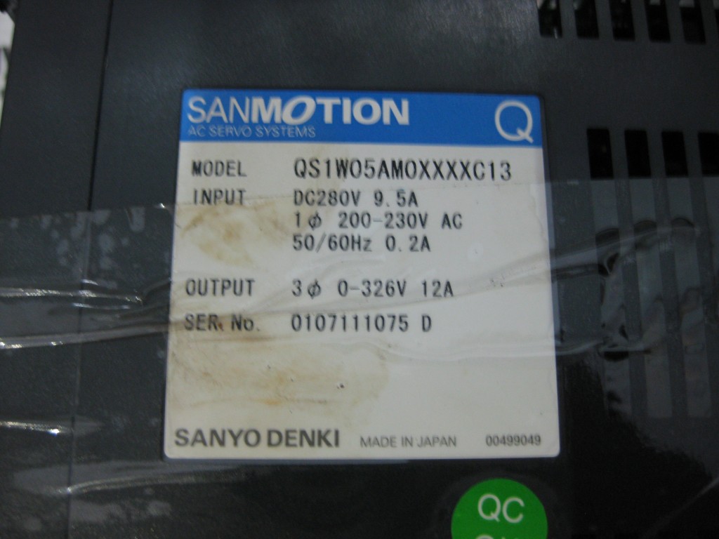 Image #2 of Repair SANYO DENKI QS1W05AM0XXXXC13 AC SERVO SANYO DENKI in Malaysia, Singapore, Thailand, Indonesia