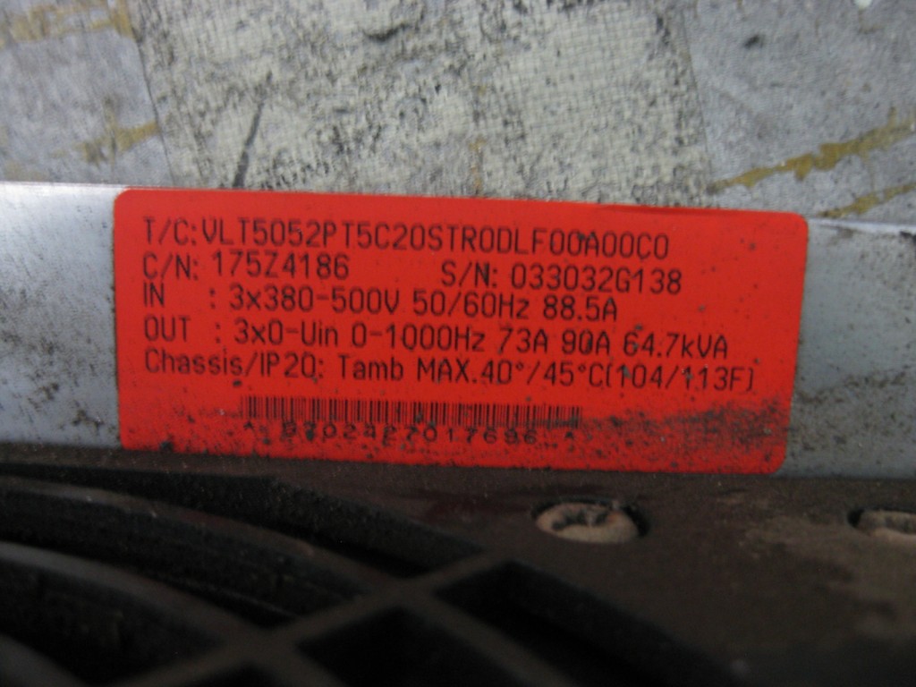 Image #1 of Repair Danfoss VLT5052PT5CV20STR00LF00A00C0 88.5A INVERTER in Malaysia, Singapore, Thailand, Indonesia