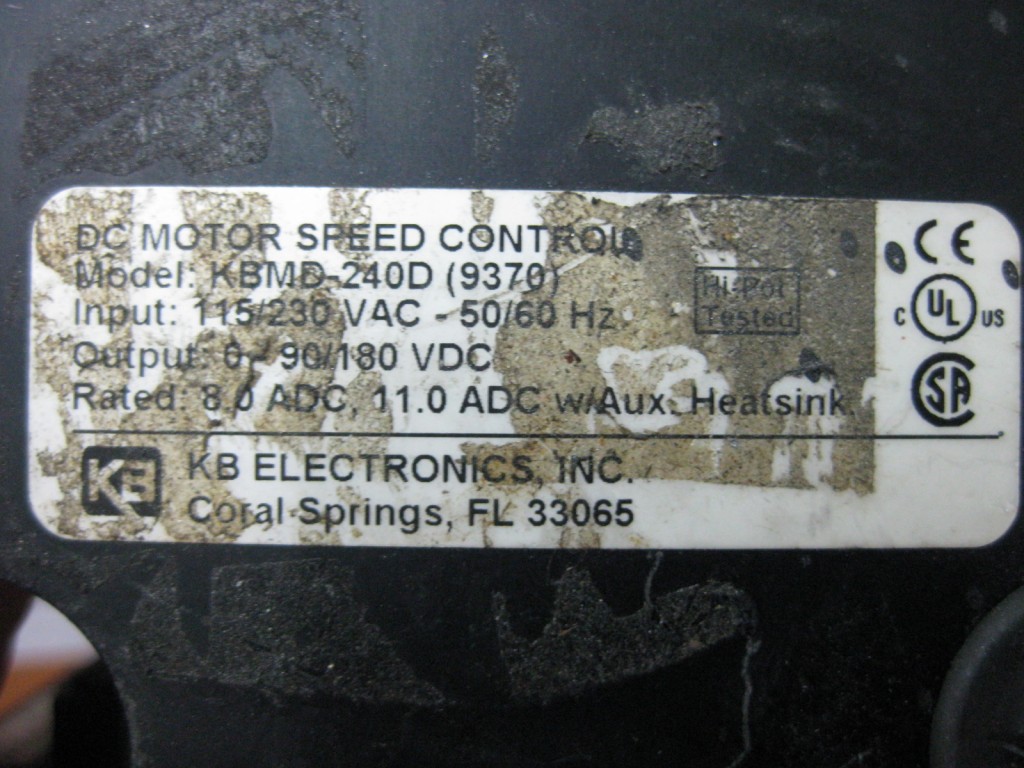 Image #1 of Repair KB Electronics KBMD-240D DC MOTOR SPEED CONTROL in Malaysia, Singapore, Thailand, Indonesia