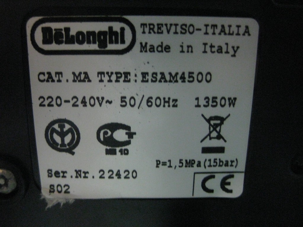 Image #4 of Repair DELONGCHI ESAM4500 COFFEE MAKER in Malaysia, Singapore, Thailand, Indonesia