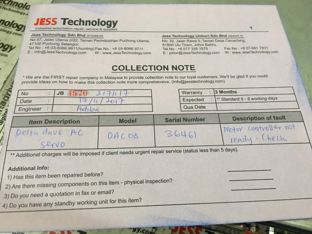 Image #4 of Repair DELTA DAC08 DELTA DRIVE AC SERVO in Malaysia, Singapore, Thailand, Indonesia