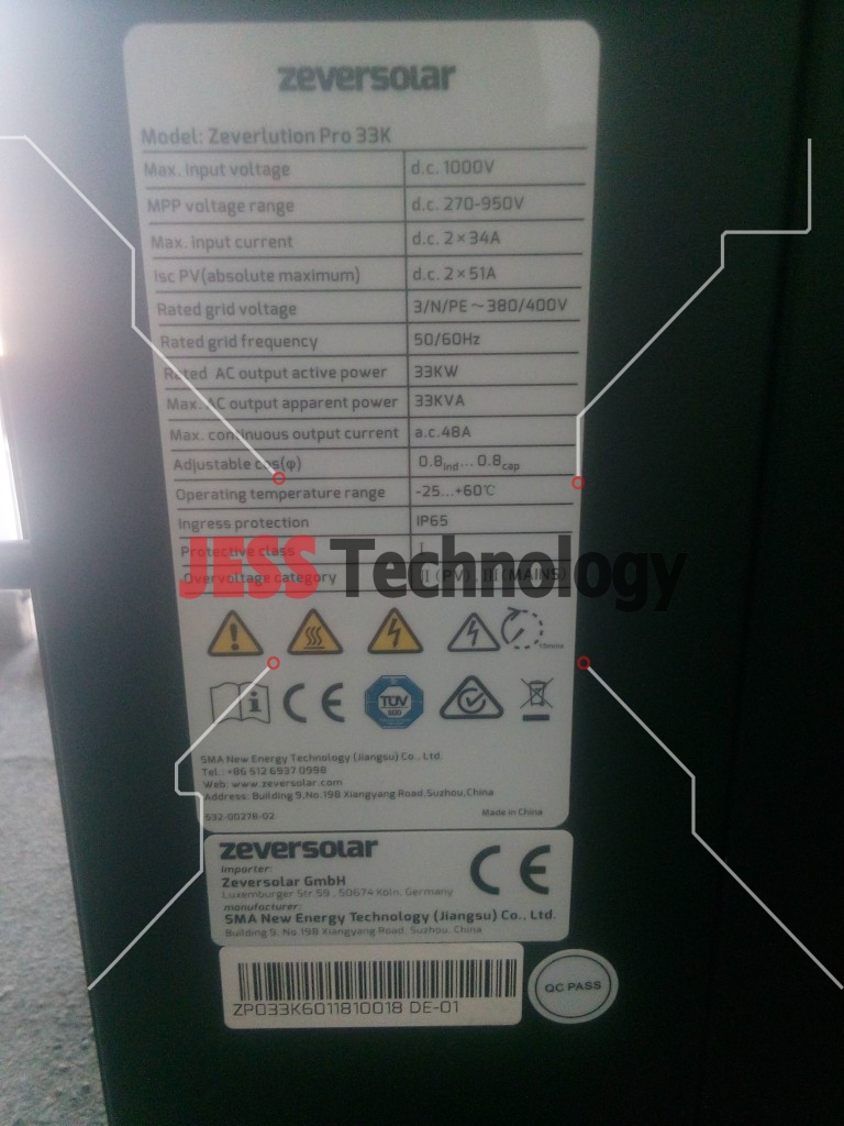 Image #1 of Repair ZEVERSOLAR 2000S Zeverlution Inverter in Malaysia, Singapore, Thailand, Indonesia