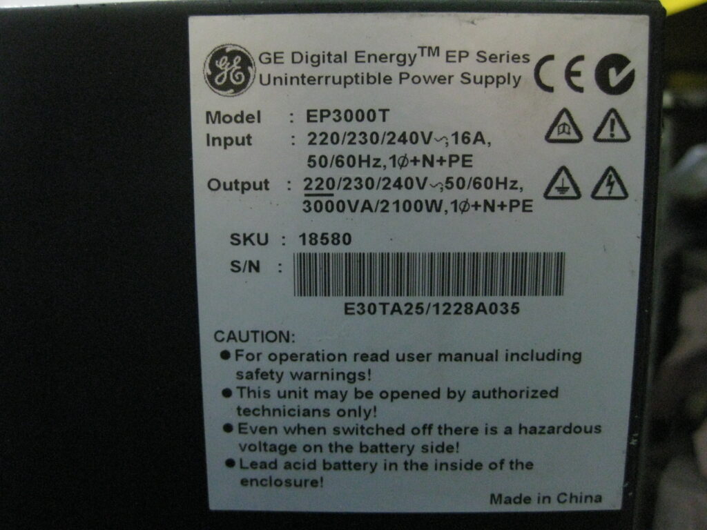 Image #1 of Repair GE DIGITAL ENERGY EP 3000T POWER SUPPLY in Malaysia, Singapore, Thailand, Indonesia