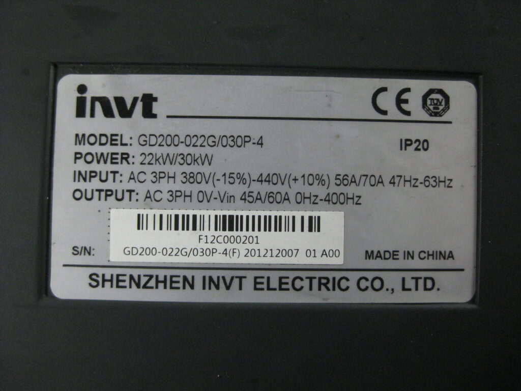 Image #2 of Repair INVT GD200-022G/030P-4 INVERTER in Malaysia, Singapore, Thailand, Indonesia