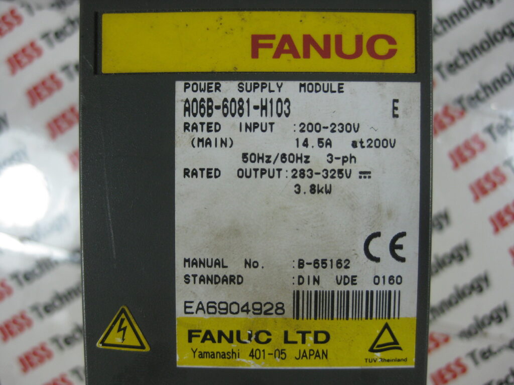 Image #4 of Repair FANUC A06B-6081-H103 POWER SUPPLY 3.8KW in Malaysia, Singapore, Thailand, Indonesia