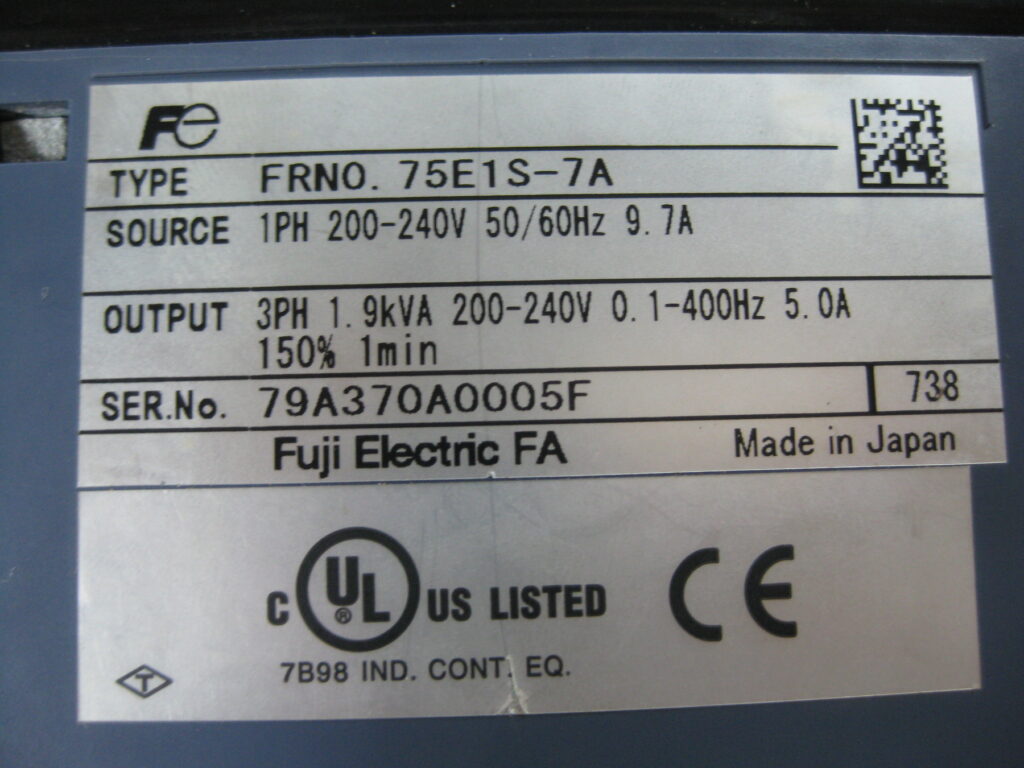 Image #2 of Repair FRENIC FRNO.75E1S-7A FUJI INVERTER in Malaysia, Singapore, Thailand, Indonesia
