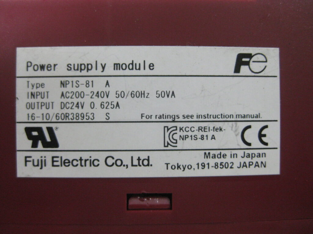 Image #4 of Repair FUJI ELECTRIC NP1S-81 A POWER SUPPLY MODULE in Malaysia, Singapore, Thailand, Indonesia