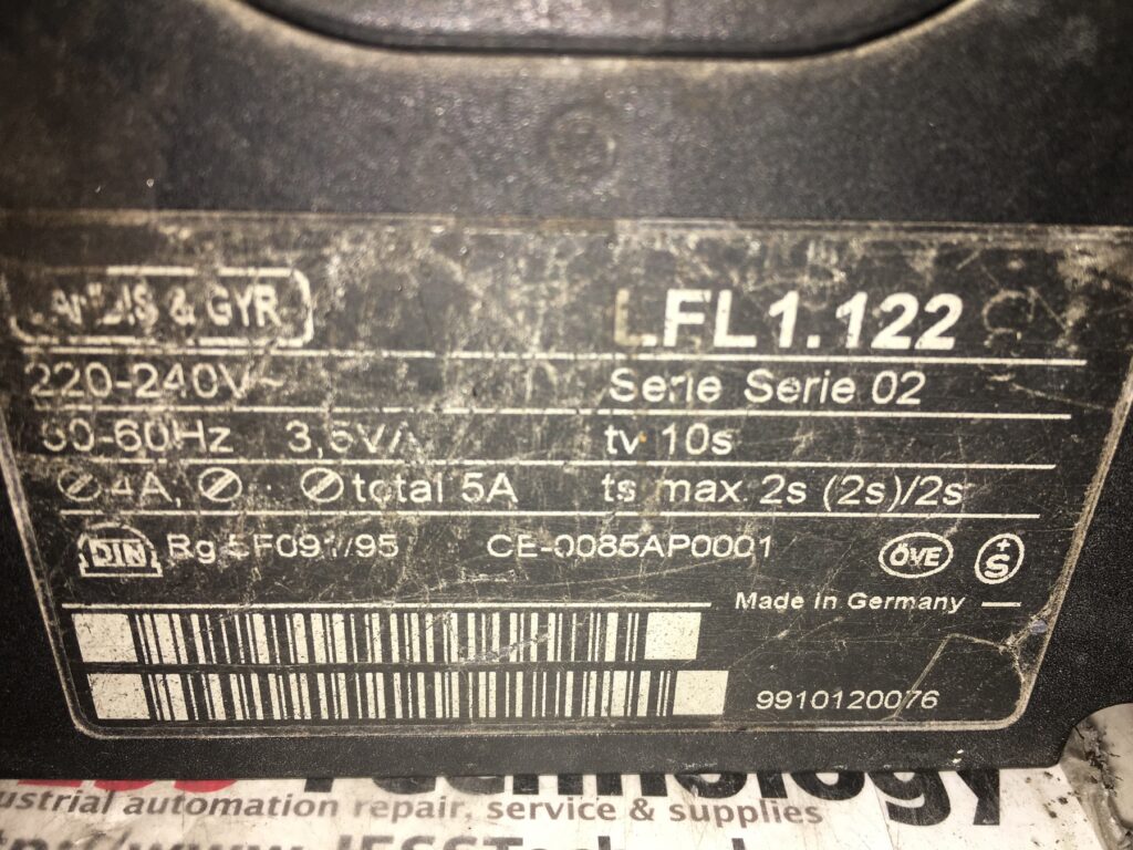 Image #3 of Repair SIEMENS LFL1.122 GAS BURNER CONTROL in Malaysia, Singapore, Thailand, Indonesia