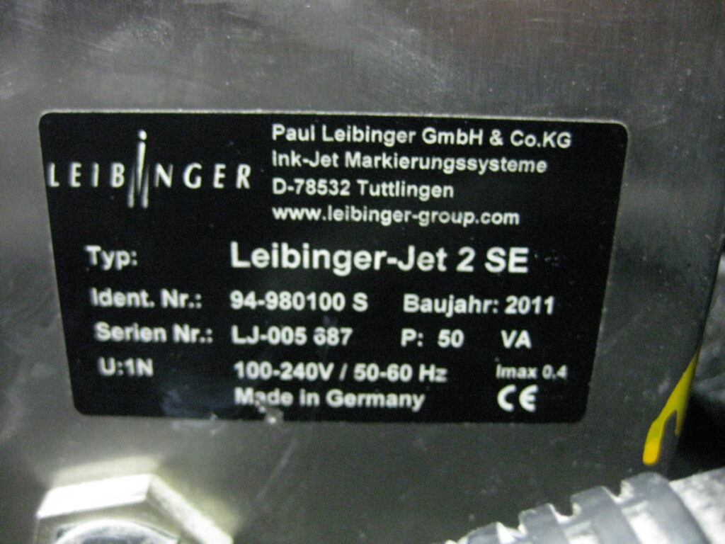 Image #1 of Repair LEIBINGER JET 2 SE INK JET PRINTER in Malaysia, Singapore, Thailand, Indonesia