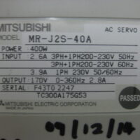 Repair Mitsubishi MR-J2S-40A AC Servo in Malaysia, Singapore, Thailand, Indonesia