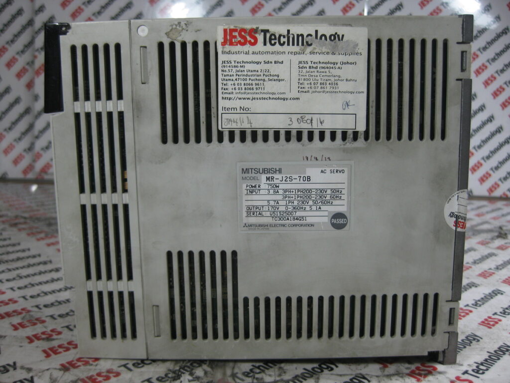 Image #2 of Repair MITSUBISHI MR-J2S-70B SERVO DRIVE in Malaysia, Singapore, Thailand, Indonesia