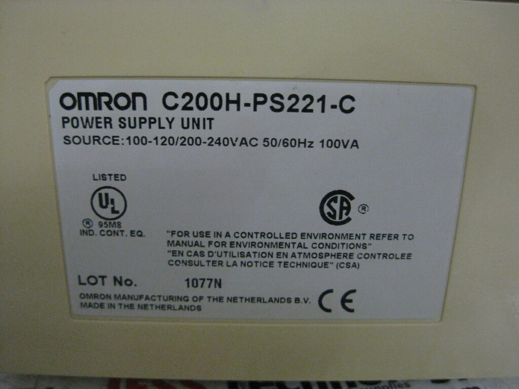 Image #1 of Repair OMRON C200H-PS221-C PROGRAMMABLE CONTROLLER in Malaysia, Singapore, Thailand, Indonesia