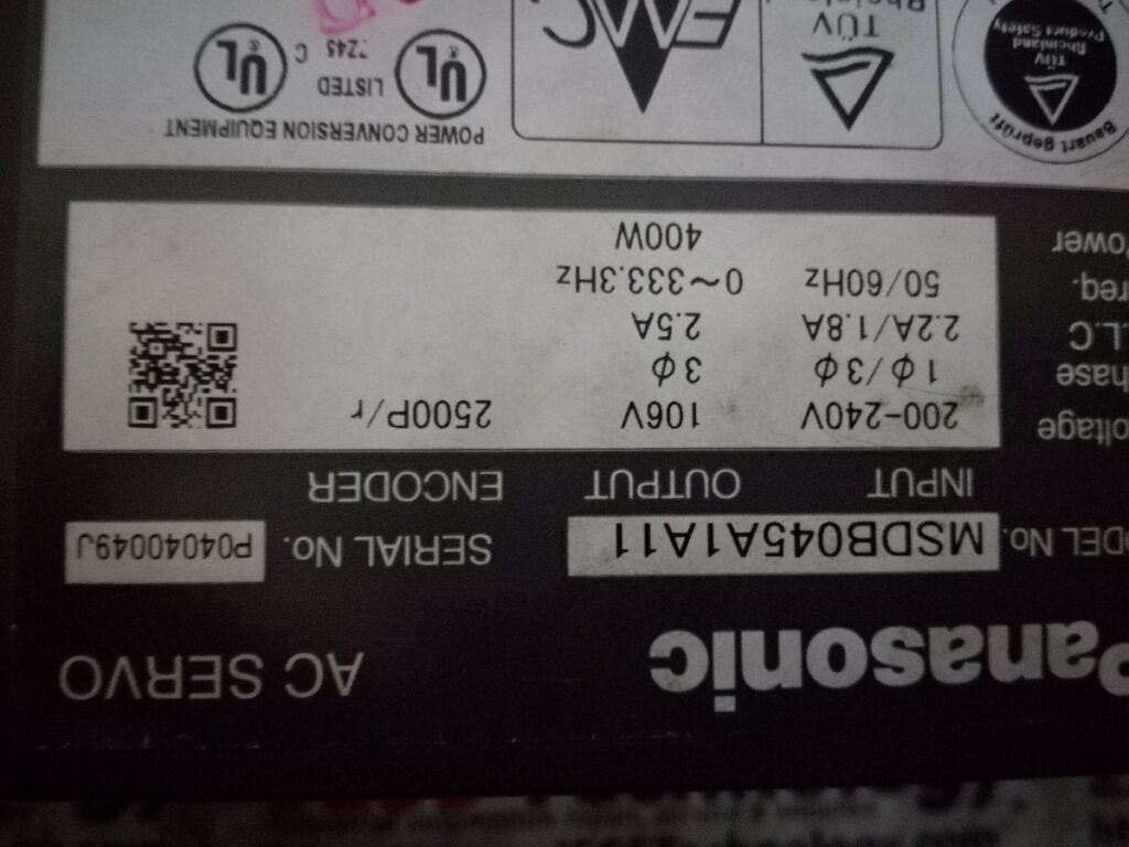 Image #2 of Repair Panasonic MSDB045A1A11 AC SERVO in Malaysia, Singapore, Thailand, Indonesia