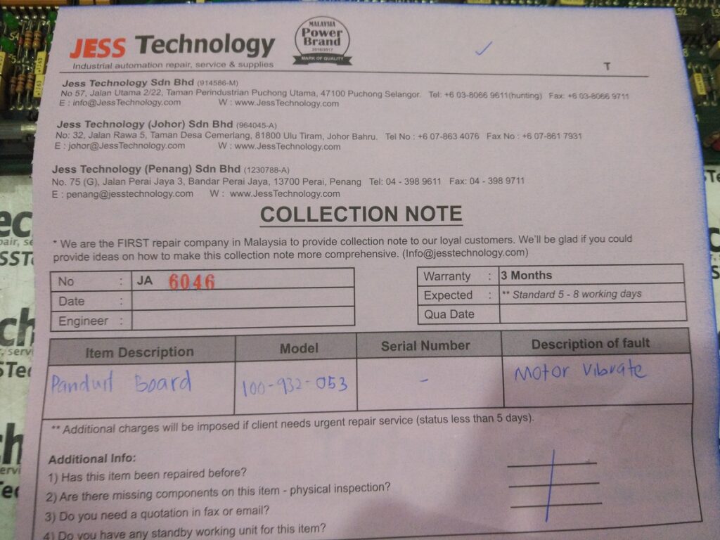 Image #4 of Repair EEI 580A CARD in Malaysia, Singapore, Thailand, Indonesia