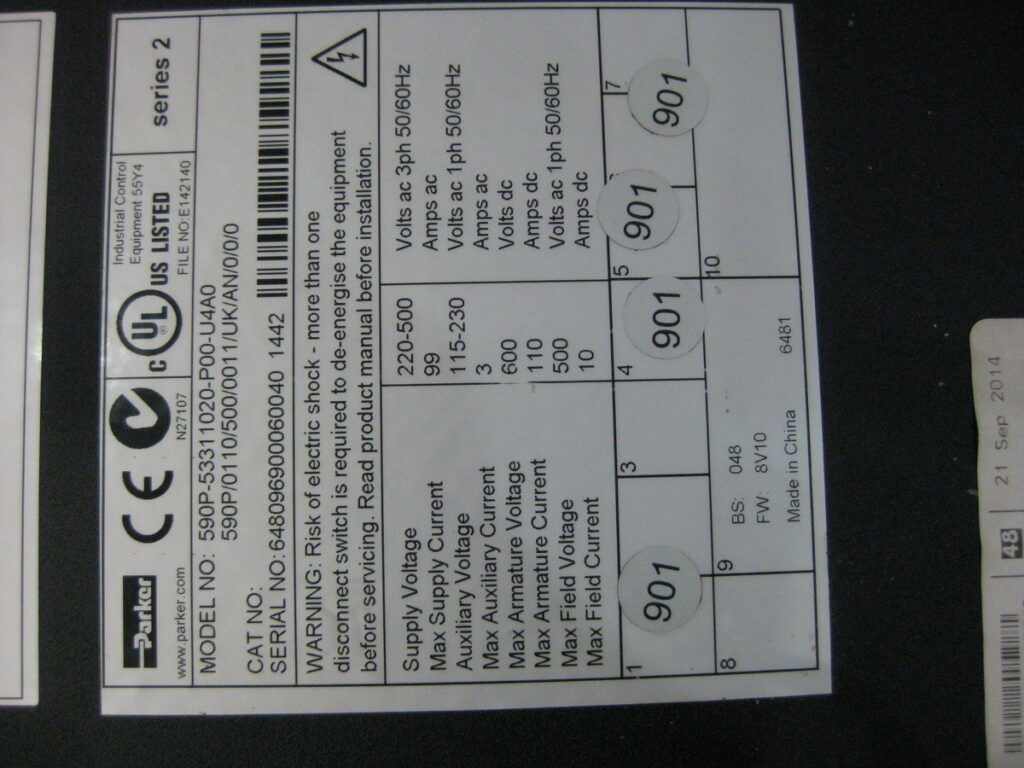 Image #1 of Repair PARKER 590P-53311020-P00-U4A0 SSD DRIVES DC INTEGRATOR in Malaysia, Singapore, Thailand, Indonesia