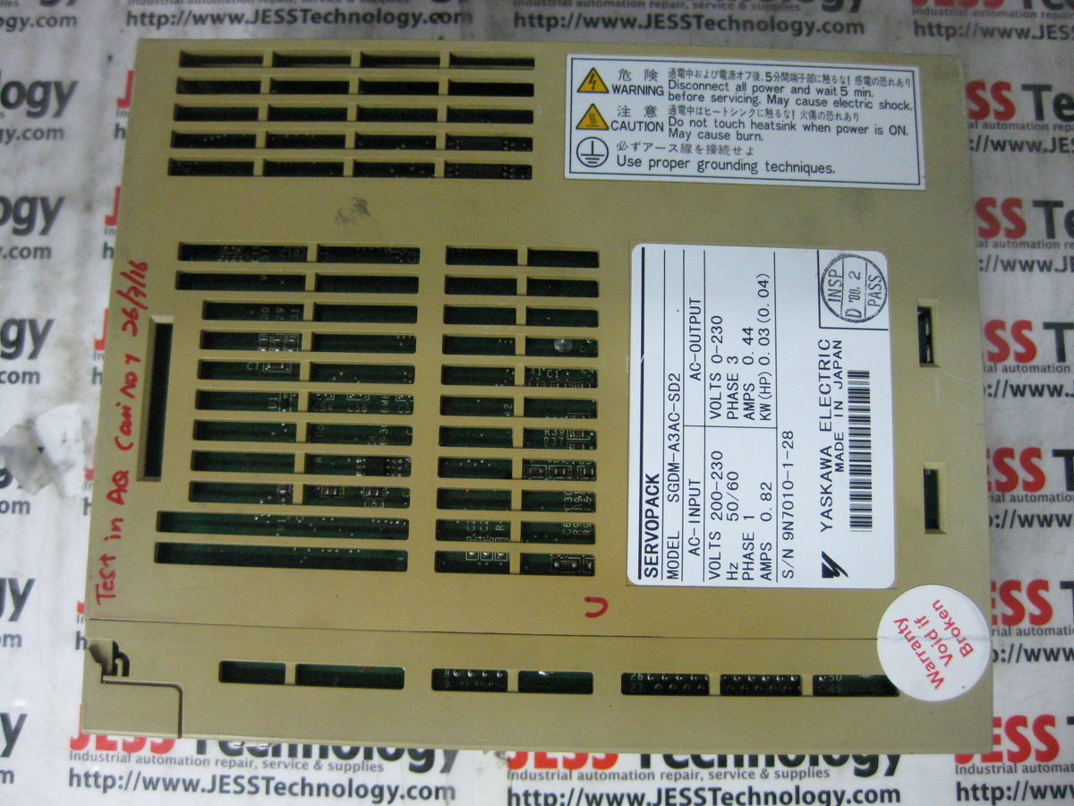 JESS Repair Service in Malaysia - Repair YASKAWA SERVOPACK SGDM-A3AC JESS Repair Service in Malaysia - Repair YASKAWA SERVOPACK SGDM-A3AC