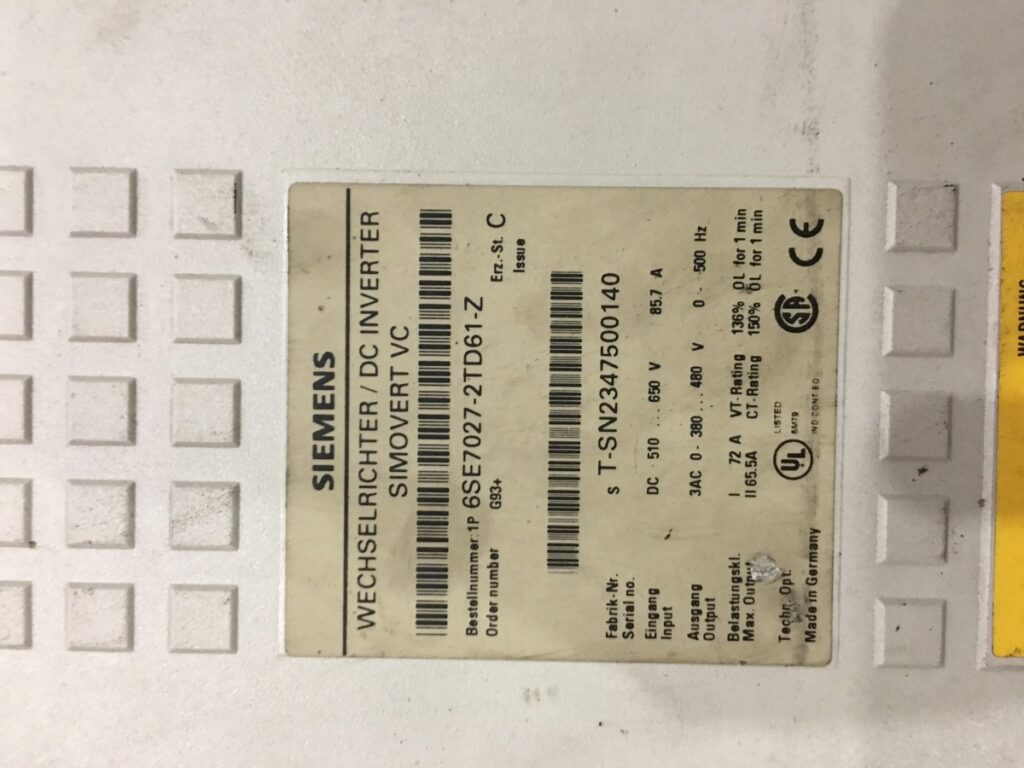 Image #3 of Repair SIEMENS 6SE7027-2TDD61-Z SIEMENS INVERTER (85.7A) in Malaysia, Singapore, Thailand, Indonesia