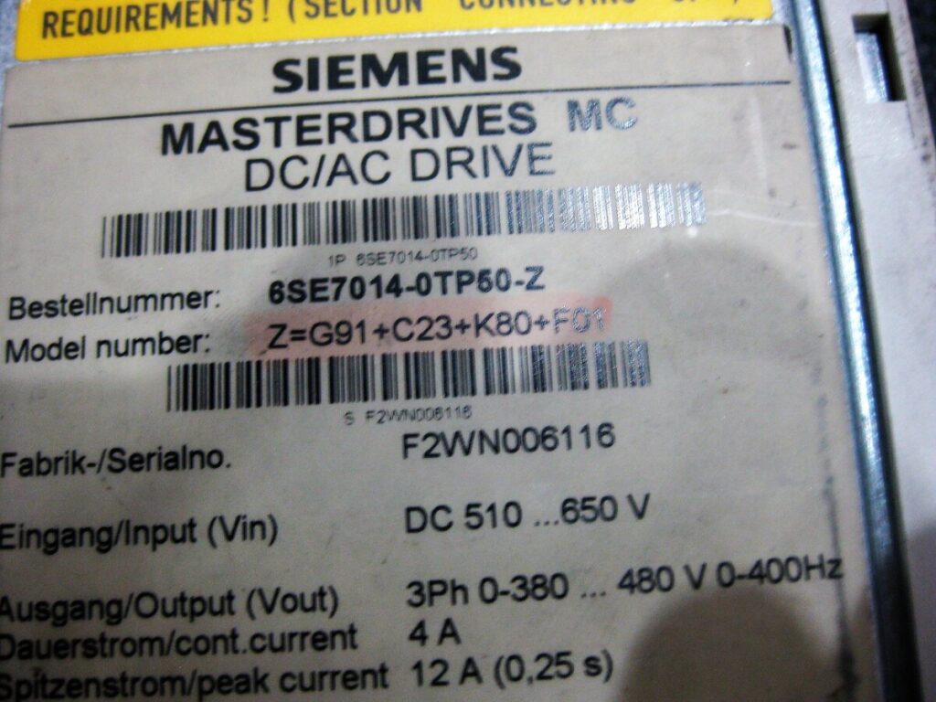 Image #4 of Repair SIEMENS 6SE7014-0TP50-Z SIEMENS MASTERDRIVES MC DC/AC DRIVE in Malaysia, Singapore, Thailand, Indonesia