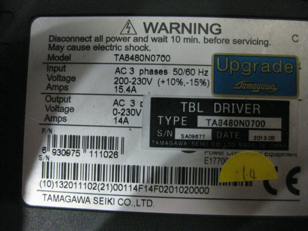 Image #3 of Repair TAWAGAWA TA8480N0700 SERVO DRIVE in Malaysia, Singapore, Thailand, Indonesia