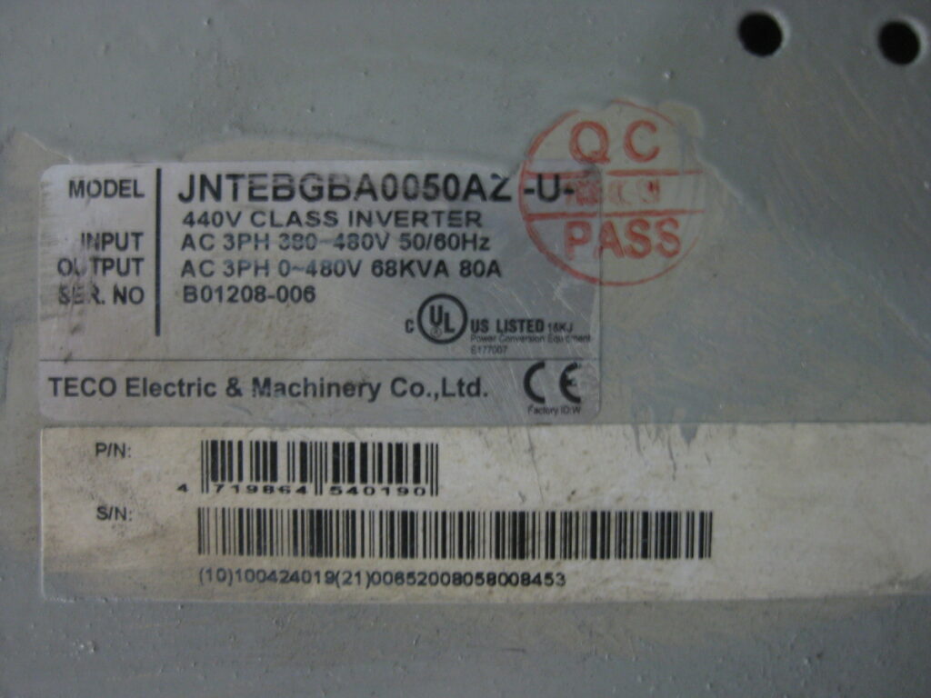 Image #1 of Repair TECO JNTEBGBA0050AZ-U- INVERTER in Malaysia, Singapore, Thailand, Indonesia