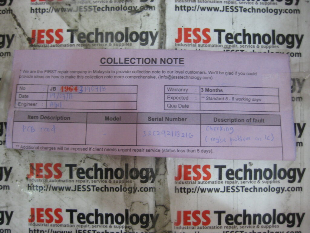 Image #1 of Repair UTRON UT5600SC-02B SWITCH CARD in Malaysia, Singapore, Thailand, Indonesia