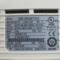 Repair YASKAWA CIMR-AB4A0011FAA A1000 INVERTER in Malaysia, Singapore, Thailand, Indonesia