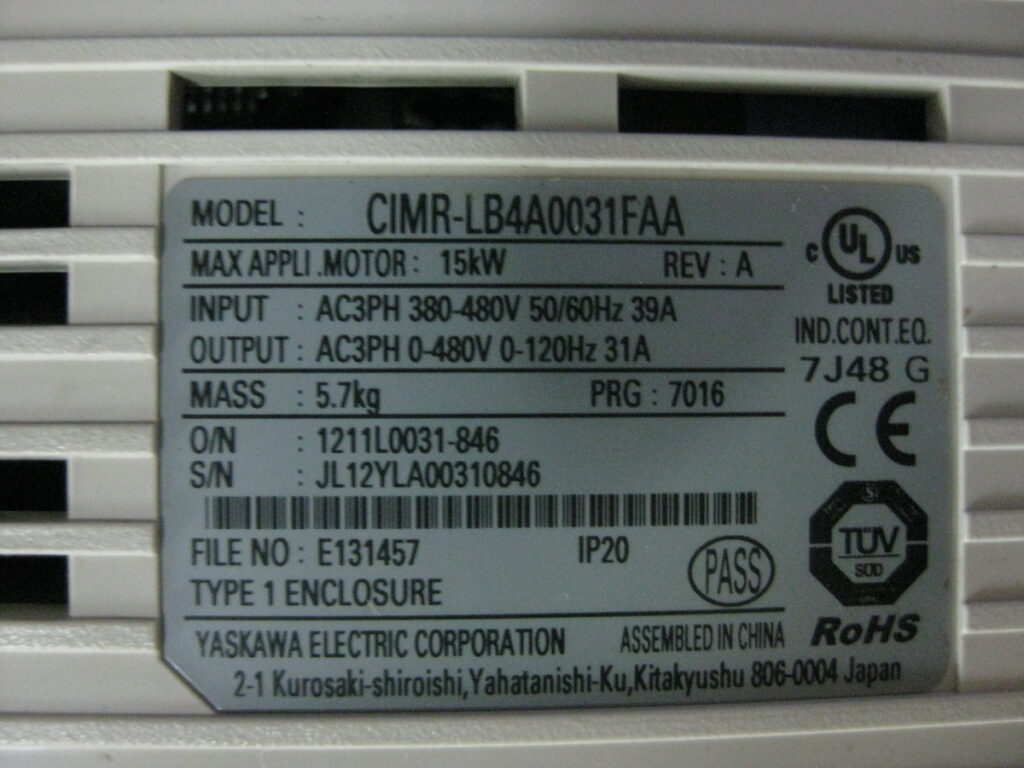 Image #2 of Repair YASKAWA CIMR-LB4A0031FAA YASKAWA DRIVE L1000A in Malaysia, Singapore, Thailand, Indonesia