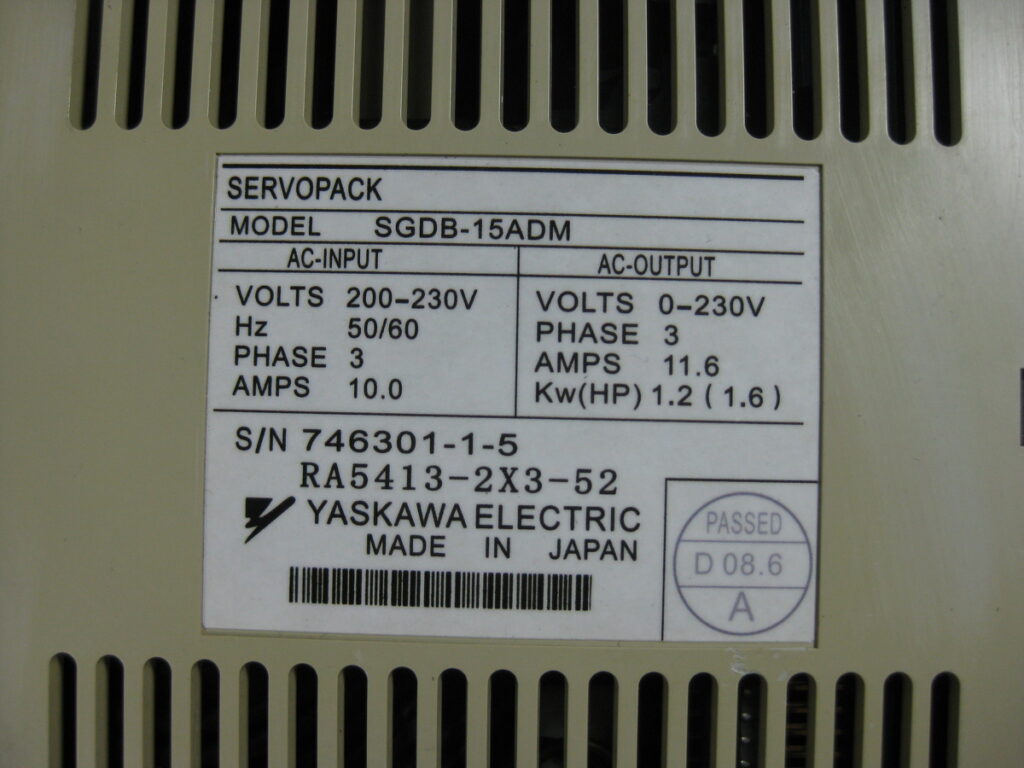 Image #4 of Repair YASKAWA SGDB-15ADM SERVO PACK 1.2KW in Malaysia, Singapore, Thailand, Indonesia