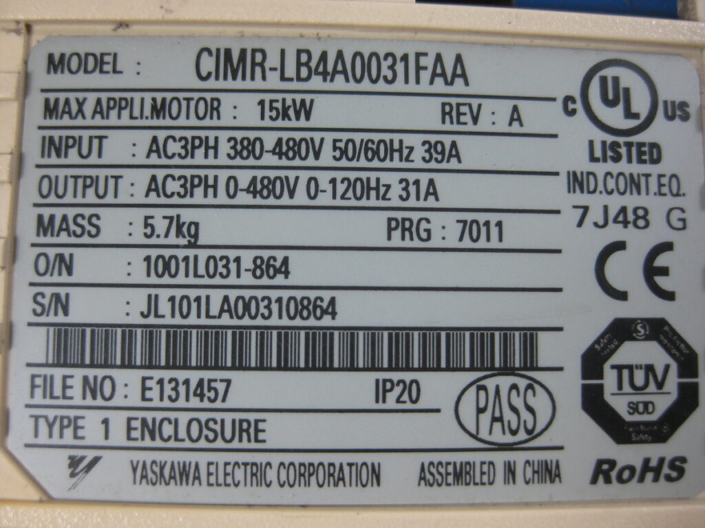 Image #1 of Repair YASKAWA CIMR-LB4A0031FAA SERVOPACK in Malaysia, Singapore, Thailand, Indonesia