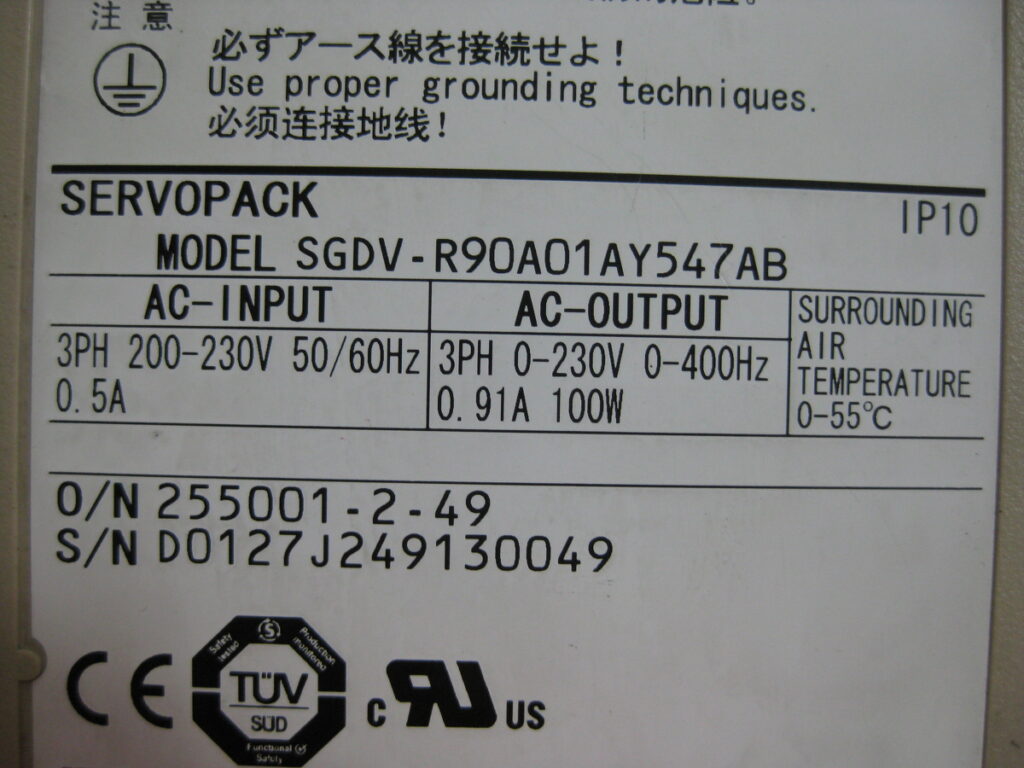 Image #1 of Repair YASKAWA SGDV-R90A01AY547AB SERVOPACK in Malaysia, Singapore, Thailand, Indonesia