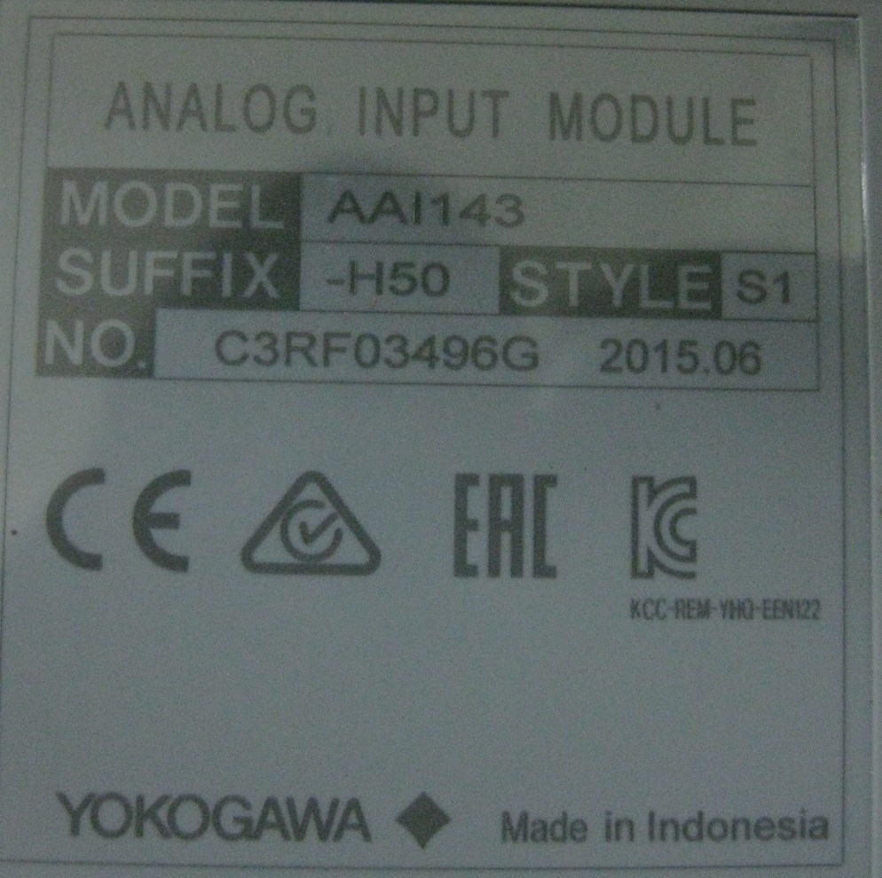 Image #2 of Repair Yokogawa AAI143 ANALOG INPUT MODULE in Malaysia, Singapore, Thailand, Indonesia